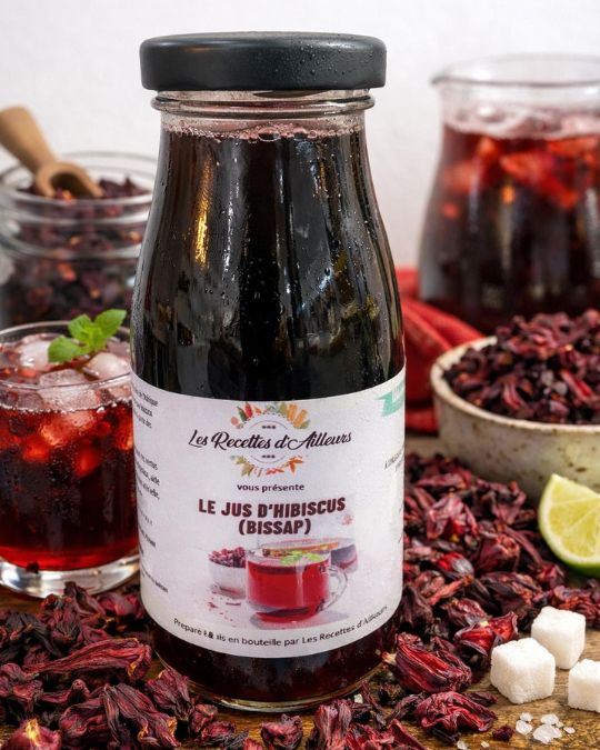 9.Jus d'hibiscus (Bissap): 250 ml